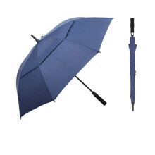 Windproof Golf Umbrella 62 Inch Extra Large Double Canopy Automatic Open Waterproof for Men and Women