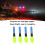 CR322 18mAh Bulb-Type Glow Float, 15g, Green, 4pcs 3