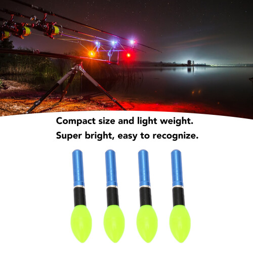 CR322 18mAh Bulb-Type Glow Float, 15g, Green, 4pcs 2
