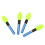 CR322 18mAh Bulb-Type Glow Float, 15g, Green, 4pcs 7