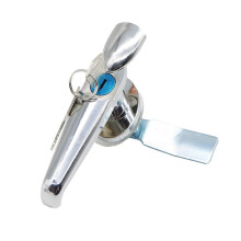 Heavy Duty Electric Cabinet Gate Lock MS3083 with Key, Weather Resistant Metal, Adjustable Secure Fit