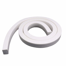 Door Draught Excluder Foam Rubber Seal Strip White 18x18mm for Noise and Thermal Insulation