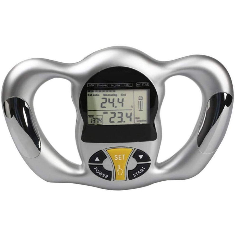 Handheld Body Fat Analyzer Digital BMI Monitor for Accurate Body Composition and Quick Results