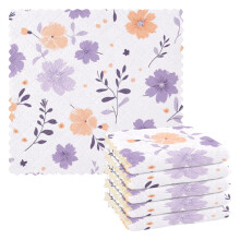 6 Pack Microfiber Dish Cloths for Kitchen Cleaning, Super Absorbent Scratch Towels 11x11 Inch