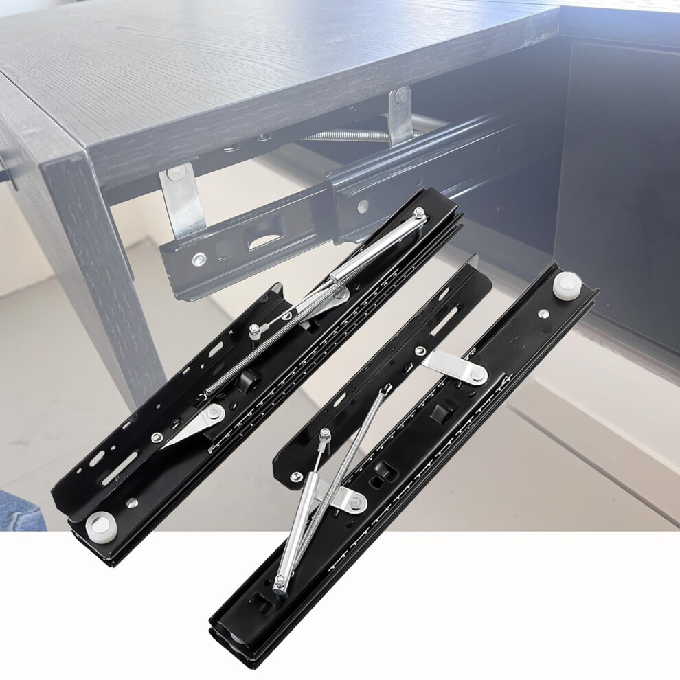 Folding Table Extension Slides Heavy Duty Hidden Pull Out Rails With Automatic Lifting Design 52Cm 9330225350965