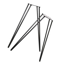 2pcs Gold Hairpin Table Legs 20 Inch Metal Furniture Legs Durable Modern Design for DIY Desk