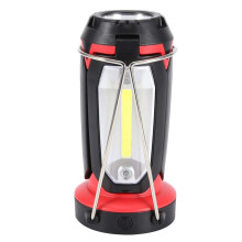 Rechargeable Camping Lantern and Collapsible LED Work Light with Clover Diffuser Lighting for Outdoor Use