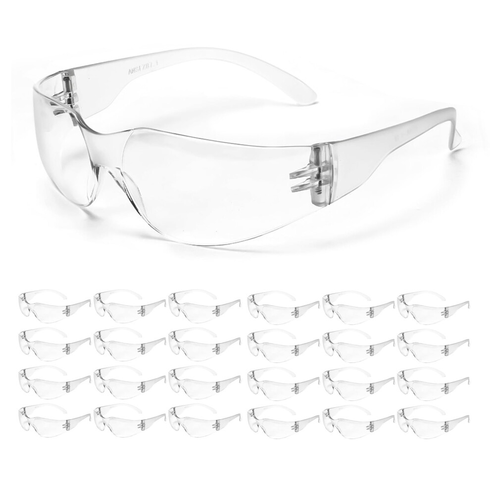 24 Pack Ansi Z87.1 Safety Glasses For Men And Women, Impact And Scratch Resistant Protective Eyewear 9771547875611