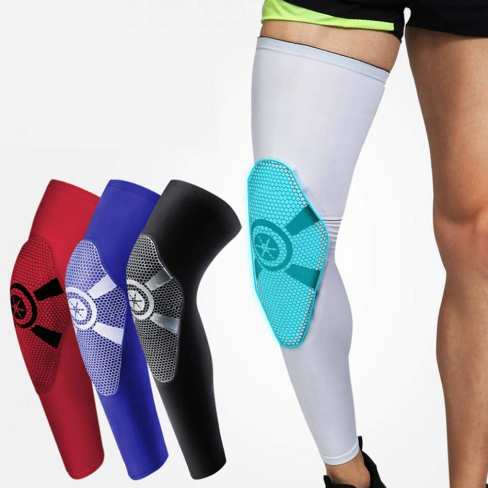 Knee Brace with Breathable Compression Support and ImpactResistant EVA Padding for Outdoor Sports Black XL
