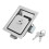 Trailer Paddle Door Lock Stainless Steel Rectangular Handle for Truck Toolbox 15