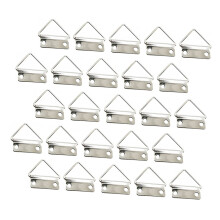 HOMOCONO 100 Pack Triangle Picture Frame Hanging Hooks Metal Hangers for Photos Mirrors Paintings Durable and Easy Installation