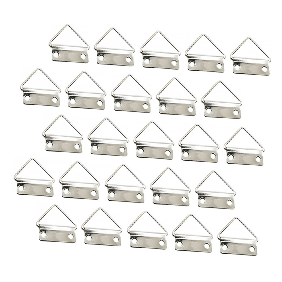 Homocono 100 Pack Triangle Picture Frame Hanging Hooks Metal Hangers For Photos Mirrors Paintings Durable And Easy Installation 9351714499347