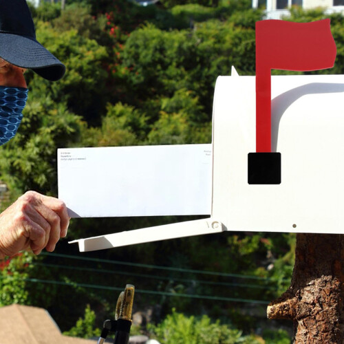Mailbox Flag Replacement Red Rust Proof 90 Rotating Weatherproof Easy Install for Outdoor Use 2