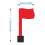 Mailbox Flag Replacement Red Rust Proof 90 Rotating Weatherproof Easy Install for Outdoor Use 5