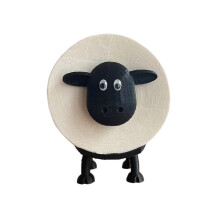 Cute Sheep Toilet Paper Holder Resin Decorative Bathroom Tissue Holder Easy Clean Moisture Resistant