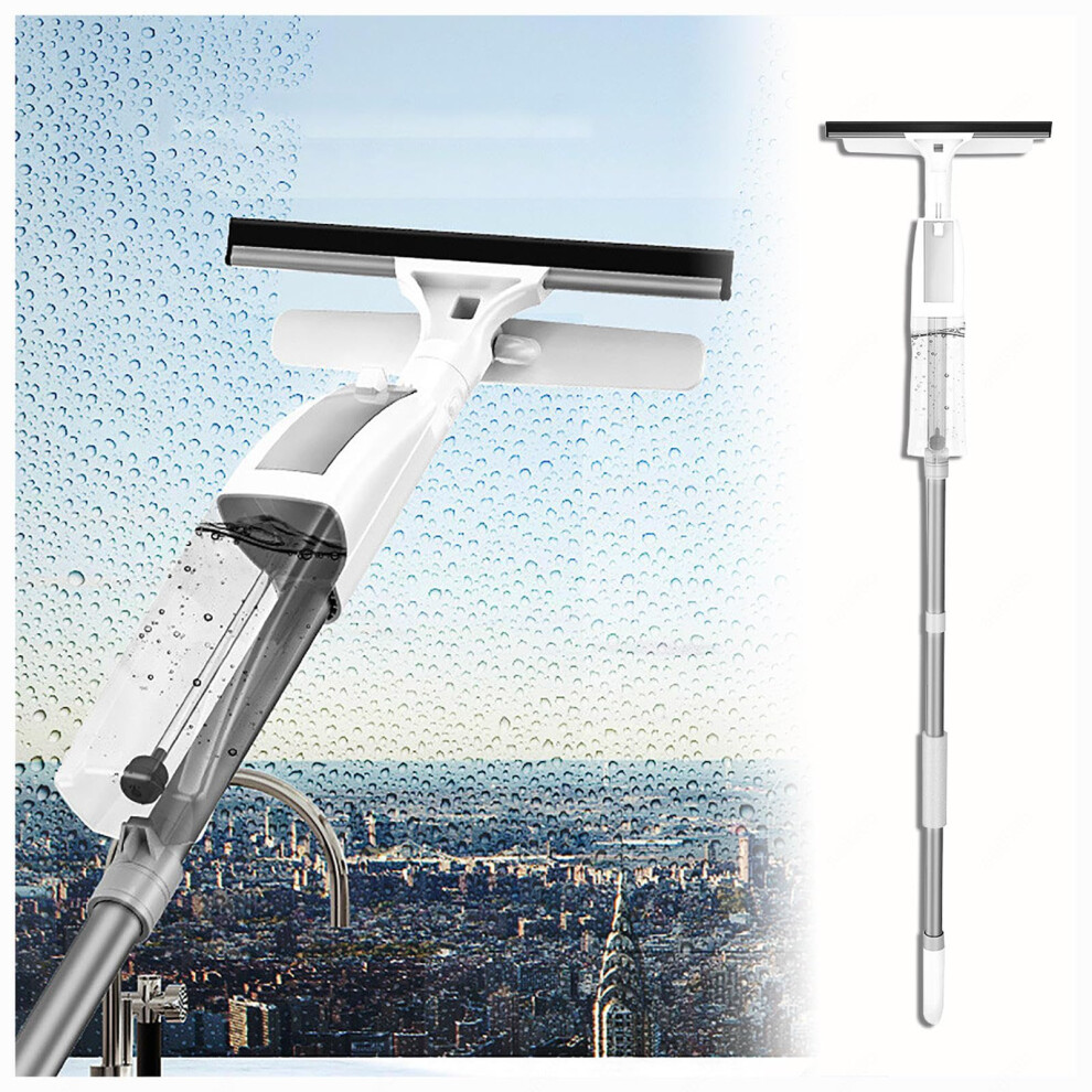 3 In 1 Window Cleaning Squeegee With Builtin Spray And Telescopic Pole, Streak Cleaner For Home And Car 9330225351214