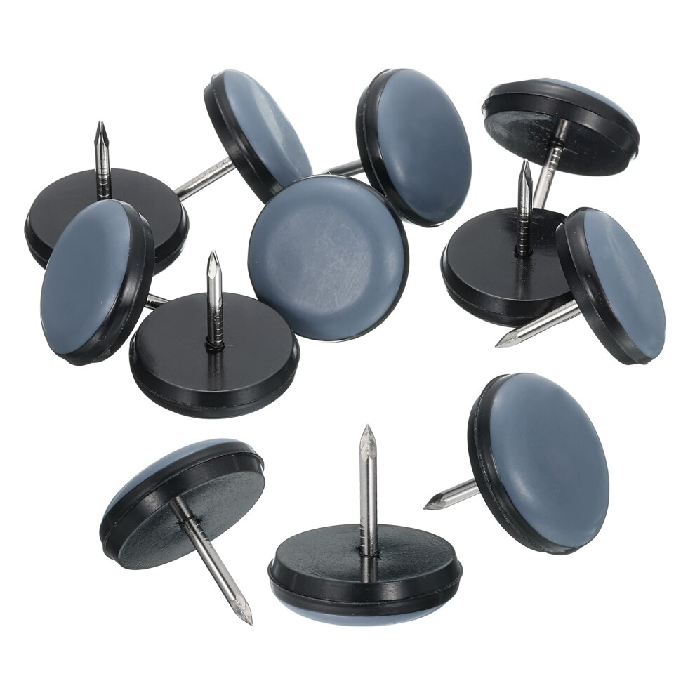 12Pcs Ptfe Nailon Furniture Glides 7/8 Inch Chair Leg Floor Protectors For Scratch Smooth Sliding On Hardwood Floors 9351714499545