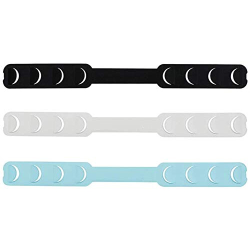 Mask Strap Extender 10 Pack Adjustable FourLevel Fit Ergonomic Wraparound Design for Comfort Fit Black 2