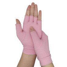 Fingerless Compression Gloves for Women, Arthritis Pain Relief, Breathable Stretch Fabric, Medium