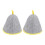 2Pcs Sauna Hat Wool Felt Grey Yellow, Unisex 1