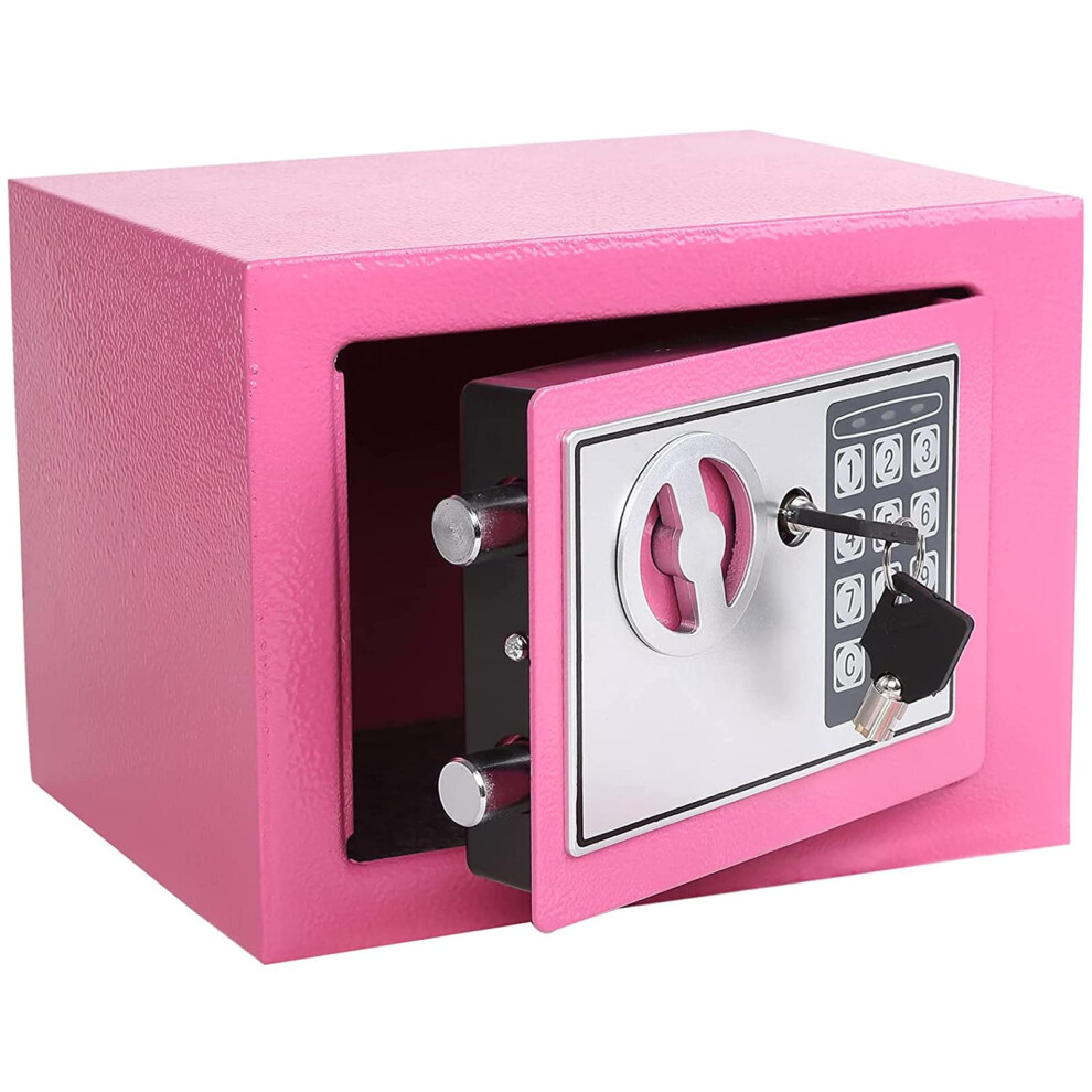 Electronic Safe Box With Programmable Digital Keypad, Solid Steel Money Lock Box For Home Office Jewelry Cash, Blue 9771547875901