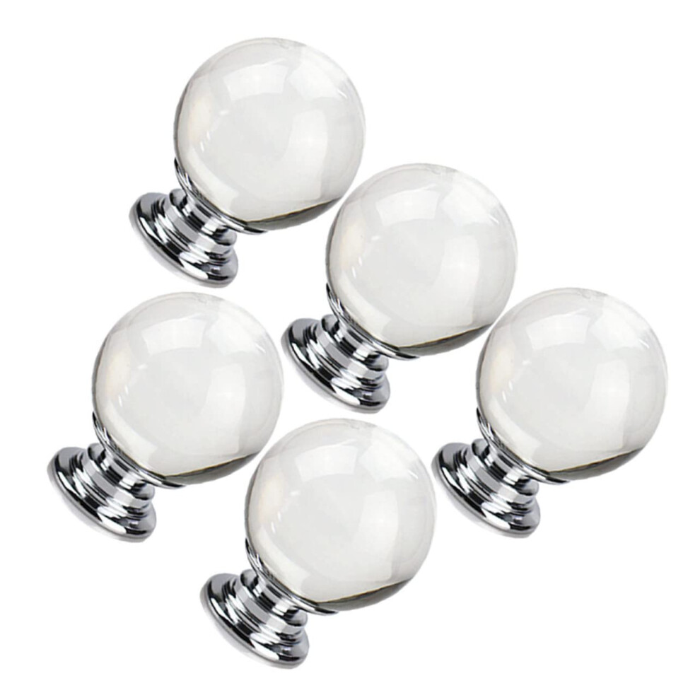 5Pcs Crystal Drawer Knobs And Cabinet Pull Handles For Dressers Wardrobes Furniture Decor 9771547875963