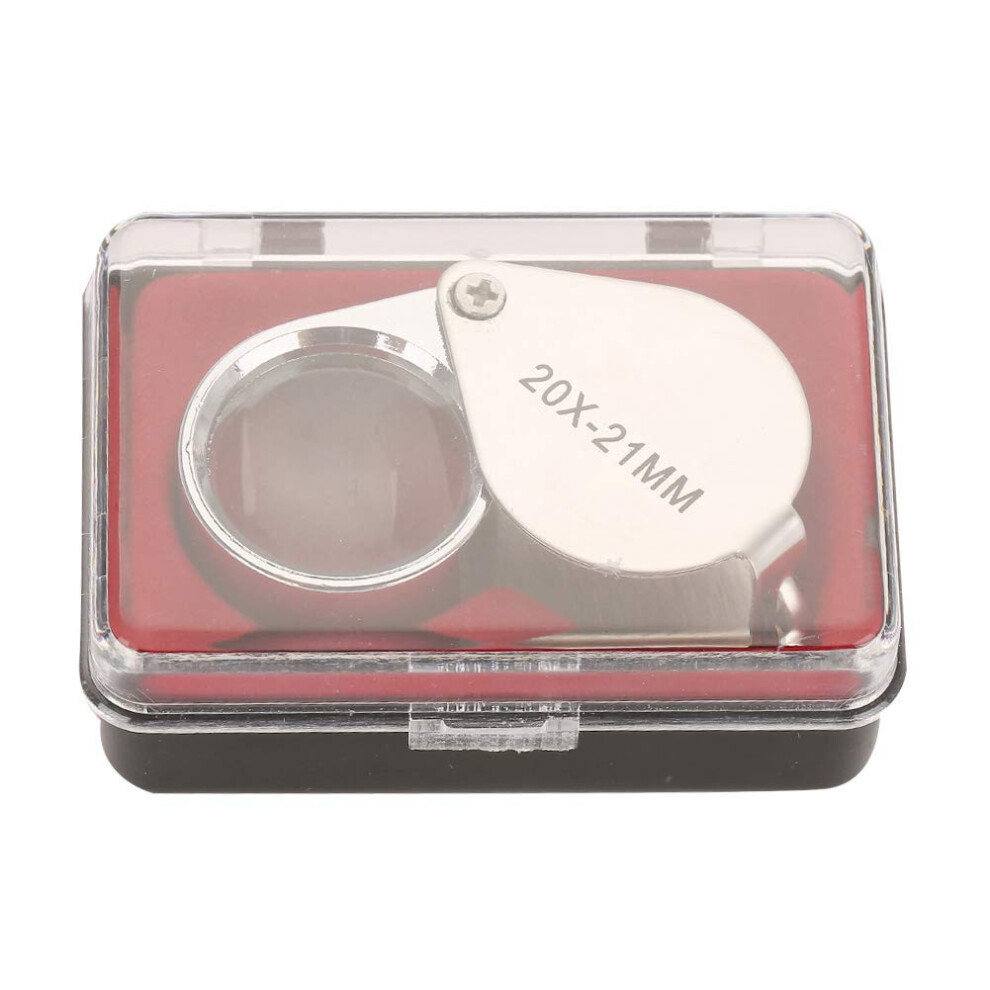 30X Illuminated Jewelry Loupe Magnifier with Foldable Metal Design for Clear Detail Viewing and Coins