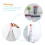 5 Rolls Biodegradable Drawstring Trash Bags, OdorLocking Leakproof Kitchen Garbage Bags 2