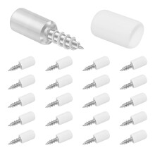 Heavy Duty Metal Cabinet Shelf Support Pegs 20 Pcs with AntiSlip Silicone Sleeve and Easy Drill Installation