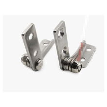 1 Pair Stainless Steel Torque Hinge with Adjustable Friction and Stop Design for Cabinet Lid (0.85NM)