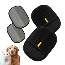 Pet Hair Remover Gloves 2PCS, Electrostatic Reusable Pet Hair Removal for Furniture and Car Cleaning