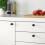 4Pack Wide Base Cabinet Knobs and Backplates for Kitchen Drawers, Ergonomic Grip, Timeless Finish 5
