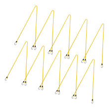 10 Pack Heavy Duty Bungee Cord with Hooks, Adjustable Elastic Rope for Camping and Outdoor Gear