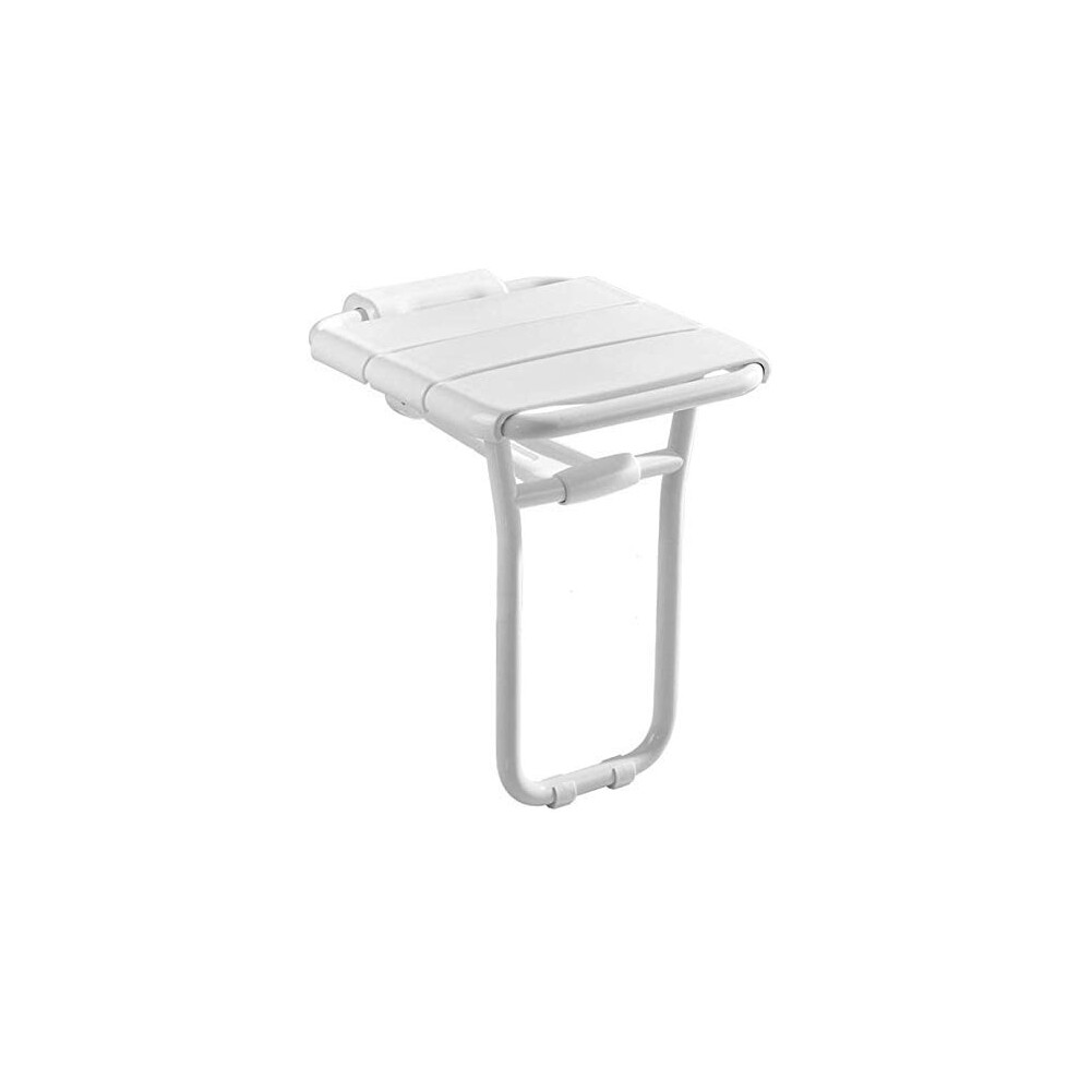 Foldable Wall Mounted Shower Chair for Elderly and Disabled, Non Slip Stainless Seat,  Load Capacity