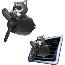 (B) Dog Pilot Car   Clip   freshener   Dog Pilot Rotating   for Autos       Plane Shape   Outlet Car Scents Perfume for Trucks   Interior
