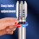 Windproof Torch Lighter Silver Plasma Jet Flame, Adjustable Flame Control for Outdoor Camping Use 3