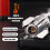 Windproof Torch Lighter Silver Plasma Jet Flame, Adjustable Flame Control for Outdoor Camping Use 4