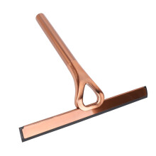 Antique Bronze Stainless Steel Shower Squeegee for Glass Doors with Silicone Blade and Hook