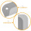 2Pcs Small Shower Squeegee for Bathroom and Window Cleaning, Compact Ergonomic Grip, Gray 5