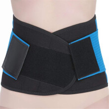 Lower Back Brace with Dual Adjustable Straps, Breathable Mesh Lumbar Support Belt for Back Pain Relief