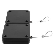 2pcs Wall Mounted Automatic Door Closer with Silent Closing and AntiTheft Pull Cord for Home Office Doors