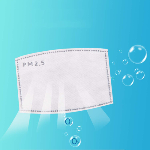 PM2.5 Activated Carbon Filter Replacement 10 Pack, 5Layer Disposable Protective Insert for Face Mask 2