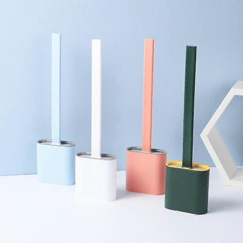 (white) Silicone flex toilet brush 1