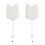 Gant de brosse en Silicone réutilisable pour animaux-Blanc crème 1