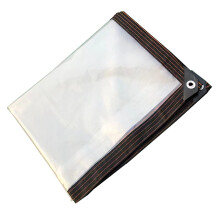 Clear Tarpaulin Sheet 1x2m Heavy Duty Transparent PVC Waterproof Tarp with Reinforced Edges