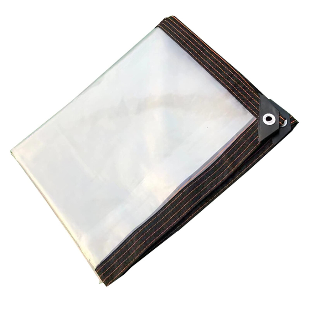 Clear Tarpaulin Sheet 1X2m Heavy Duty Transparent Pvc Waterproof Tarp With Reinforced Edges 9771547876687