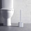 (white) Silicone flex toilet brush 4
