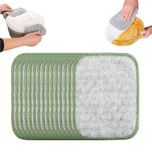 Scratch Resistant Dishwashing Rags Pack of 15 – Double Sided Kitchen Scrub Cloths for Pots and Pans