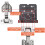 Cabinet Hinge Jig 35mm Adjustable Aluminum Alloy Template Tool for Precise Hinge Positioning Red 3