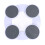 4pcs Round Tray Turntable Expandable, ABS/Silicone 1